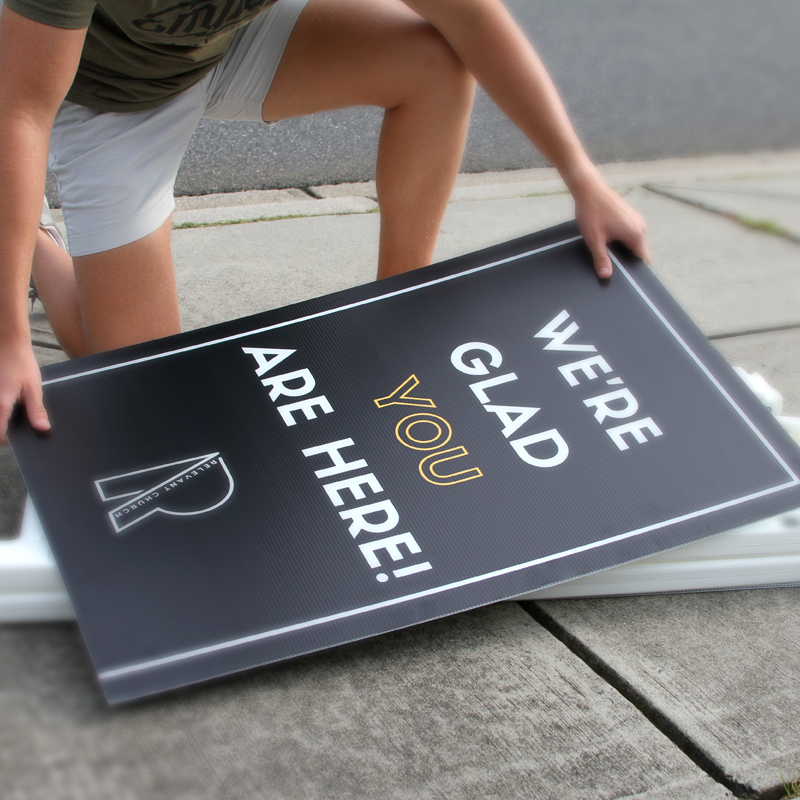 Church Sandwich Board A-Frame Sign Coroplast Replacement Graphic